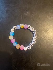 Bracialletto pansesualle fatto a mano