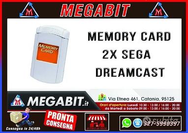 Memory card 2X per SEGA Dreamcast