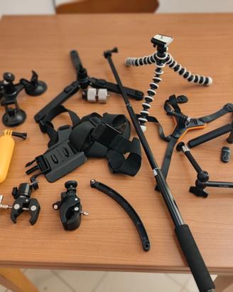 RACCOLTA ACCESSORI PER GOPRO, INSTA360, DJI, ECC.