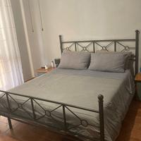 letto matrimoniale in ferro battuto artigianale