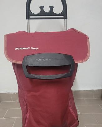 Carrello spesa Aurora in alluminio a 2 ruote