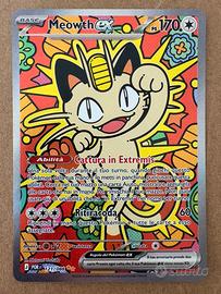 Carta Pokémon Meowth Ex di Equilibrio Perfetto