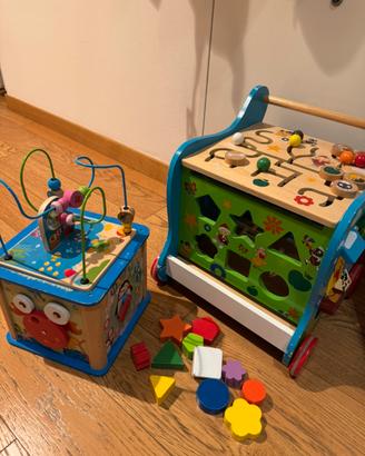 Cubi carrelli gioco bambini