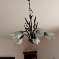 lampadario ferro battuto 