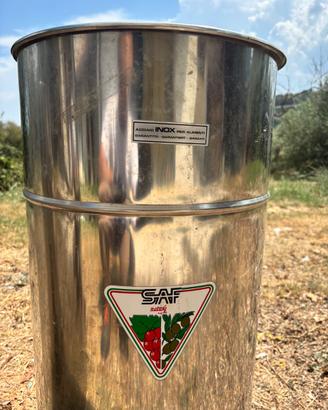 Fusti in acciaio inox alimentari 300lt e 100lt