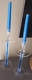 candelabri in vetro 