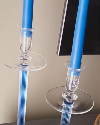 candelabri in vetro 