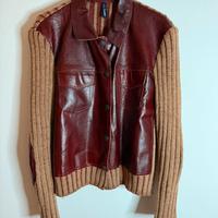 Cerruti Giubino in Tricot e pelle