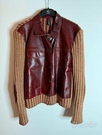 Cerruti Giubino in Tricot e pelle