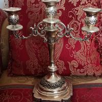 Candelabro argentato
