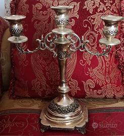Candelabro argentato
