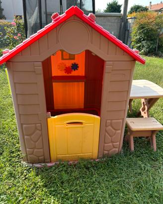 Casetta per giardino con tavolo e sedie-Little Tom