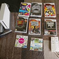 Nintendo Wii +giochi+ chitarra Guitar hero