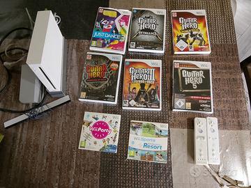 Nintendo Wii +giochi+ chitarra Guitar hero