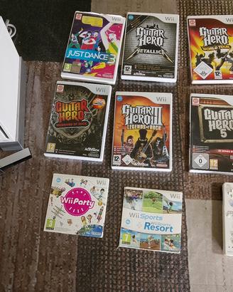 Nintendo Wii +giochi+ chitarra Guitar hero