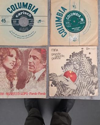 Dischi vinili di 18 dischi 45 giri anni 60 e 70