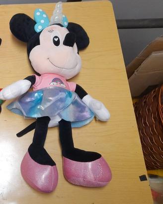 Minnie Unicorno Magico Peluche 40cm luci e suoni