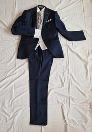 Abito da sposo sartoriale in fresco di pura lana