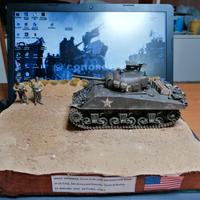 Diorama 1:35 carro armato M4 Sherman Nettuno