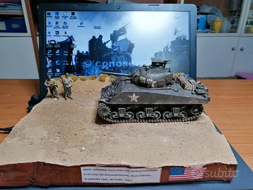 Diorama 1:35 carro armato M4 Sherman Nettuno