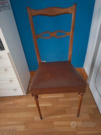 4 sedie vintage anni 1960