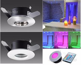 Faretto Cromoterapia da incasso LED impermeabile