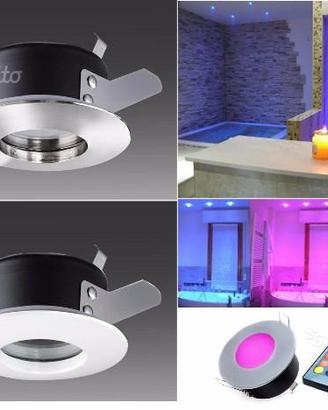 Faretto Cromoterapia da incasso LED impermeabile