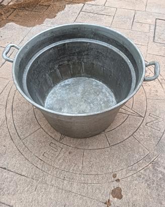 Pentolone Alluminio Gigante con Coperchio