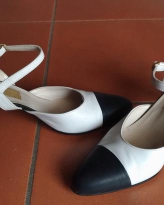 Scarpe donna vintage anni 60 sandali tacco