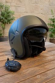Casco Premier Vintage Star Military con interfono