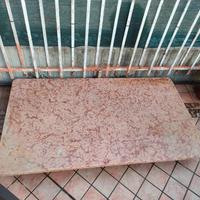 Tavolo lastra marmo nembro rosato