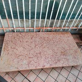 Tavolo lastra marmo nembro rosato