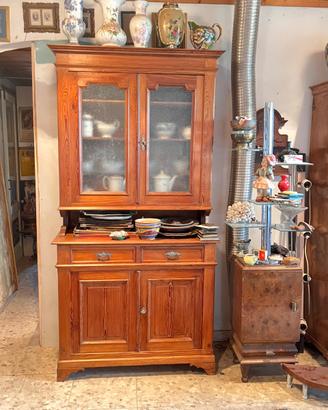 CREDENZA INIZIO 900 PIEMONTESE IN LARICE CONSERVAT