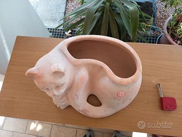 gatto in terracotta 