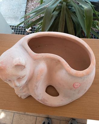 gatto in terracotta 