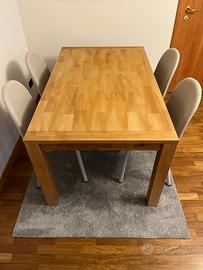 Tavolo jysk in Rovere naturale 90x150 completo