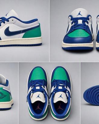 Nike Air Jordan 1 Low - Blu/Verde/Bianco - Taglia