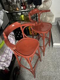 Coppia Sgabelli alti  da pub vintage anni 60
