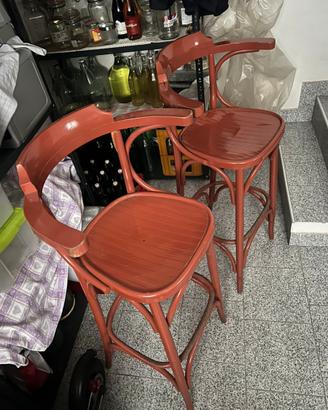 Coppia Sgabelli alti  da pub vintage anni 60
