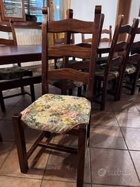 Sedie robuste da taverna  in legno massiccio 