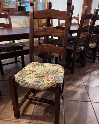 Sedie robuste da taverna  in legno massiccio 