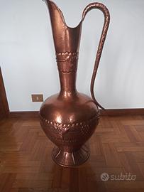 Grande Vaso Anfora in Rame Decorato Vintage 