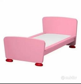 letto singolo bambina +materasso è piumone