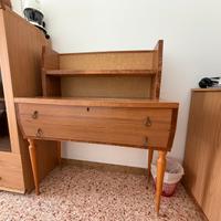 Scrittoio con libreria anni 50/60