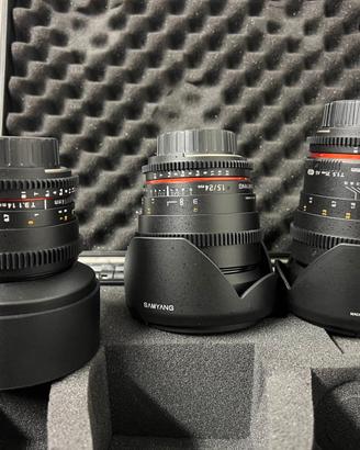 Samyang per Nikon - kit obiettivi cinema