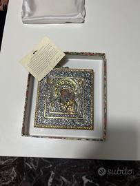 Riproduzione antica icona di Argento Artististico