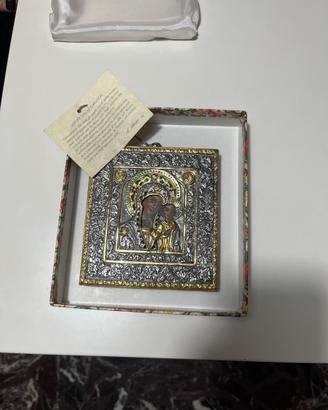 Riproduzione antica icona di Argento Artististico