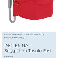 Seggiolone da tavolo