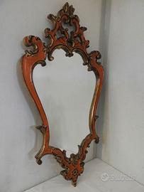 Specchiera vintage con cornice in legno