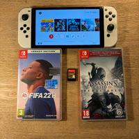 Nintendo Switch Oled Usata + Giochi + accessori 